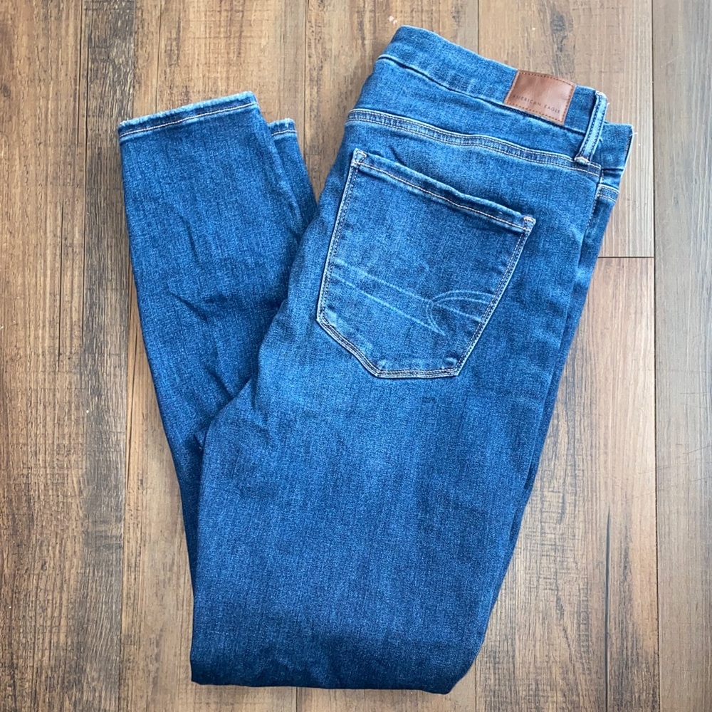 American Eagle Outfitters Women's Jeggings in Medium Blue